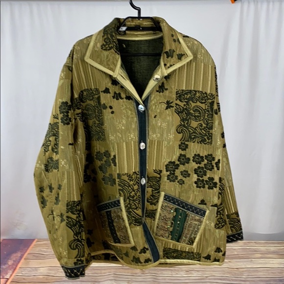 Yak Magic Jackets & Blazers - XL Reversible Nepalese Upholstery Jacket